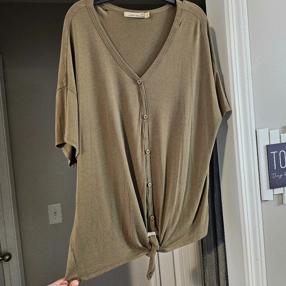 Olive green shirt